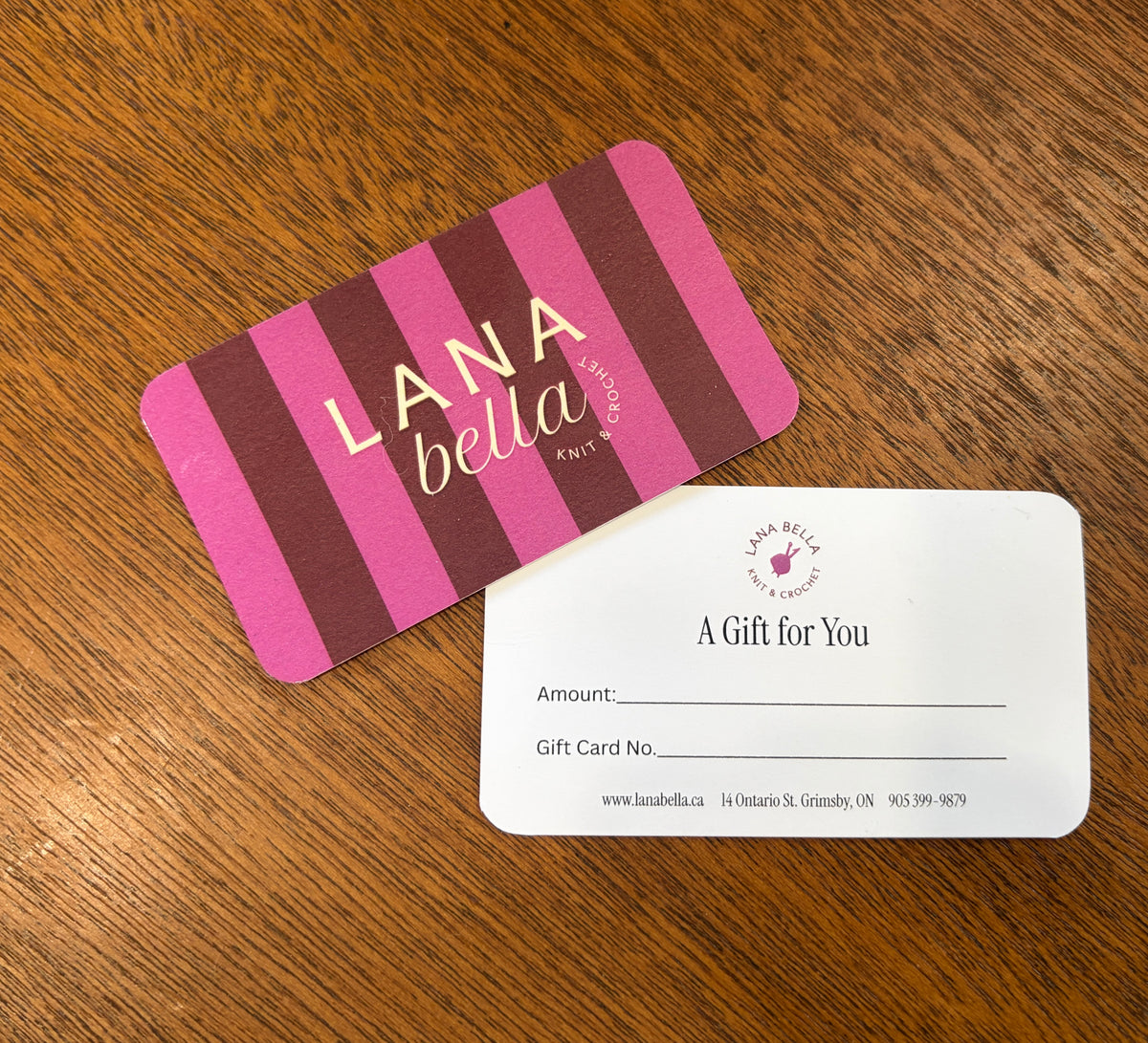 Lana Bella knit and crochet Gift Card