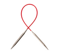Chiao Goo Knit Red Circular Steel 9" Needles