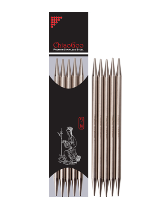 Chiao Goo Steel Double Pointed Needles