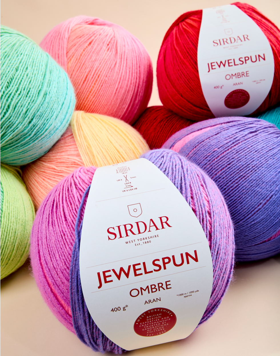 Jewelspun Aran Ombre