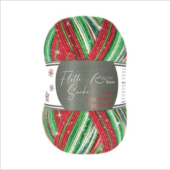 Flotte Sock Christmas Metallic