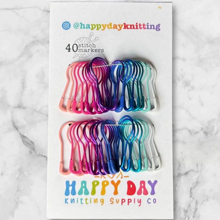 Happy Day Knitting 40 Bulb Pin Stitch Markers