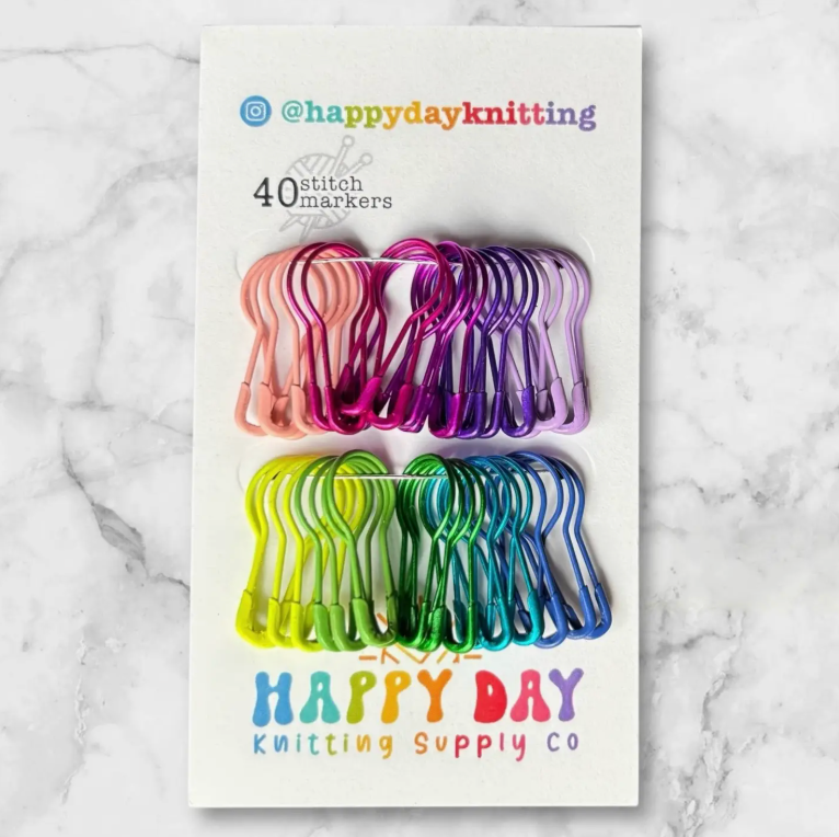 Happy Day Knitting 40 Bulb Pin Stitch Markers