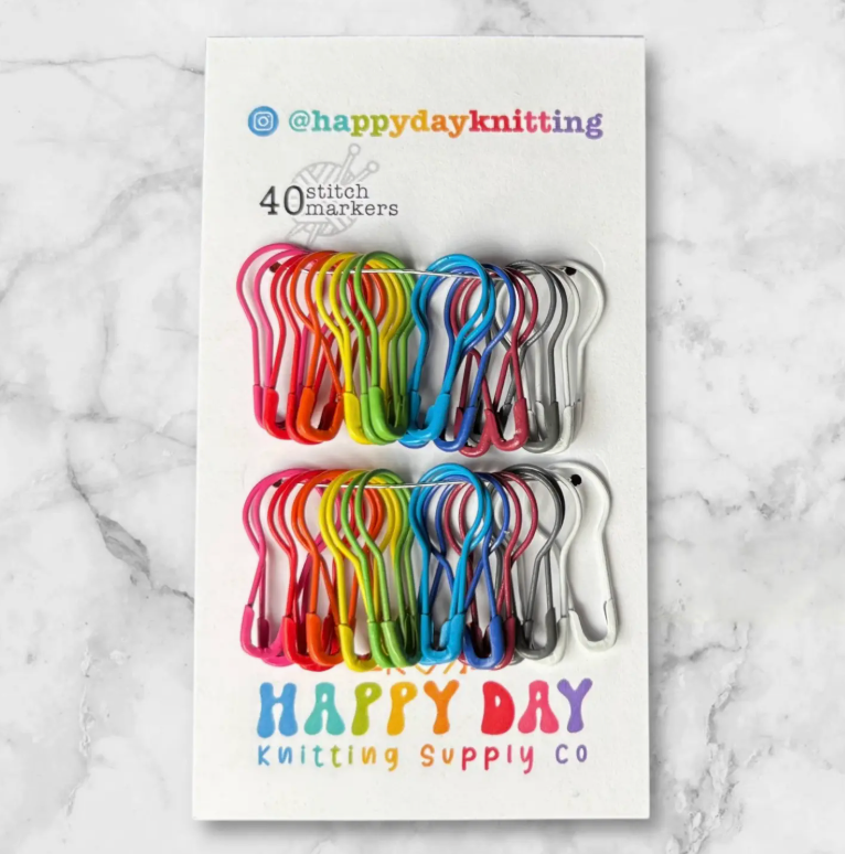 Happy Day Knitting 40 Bulb Pin Stitch Markers
