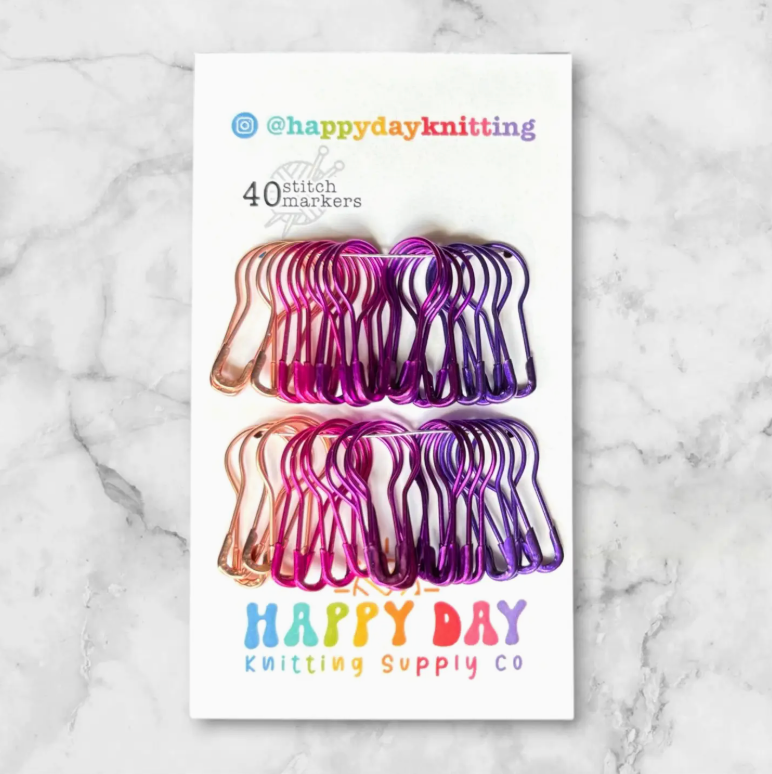 Happy Day Knitting 40 Bulb Pin Stitch Markers